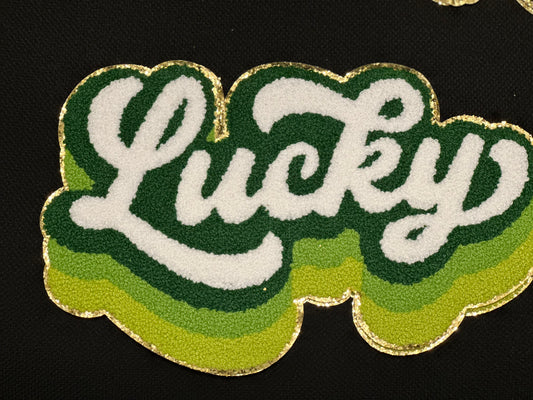 Lucky Chenille Iron-on Patch