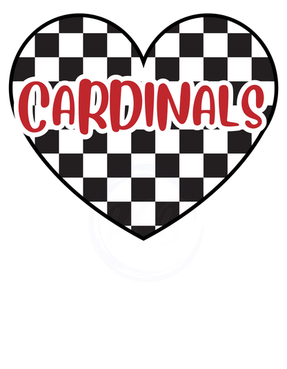 Cardinals heart HTV transfer